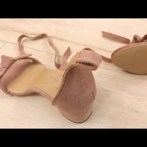 Anthropologie Shoes - Pink Block Heels with Bow Anthropologie Shoes - Pink Block Heels with Bow